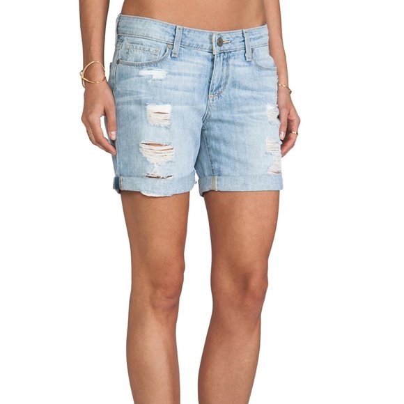 PAIGE | Grant Shorts in Naomi Destructed Wash - Picture 2 of 12